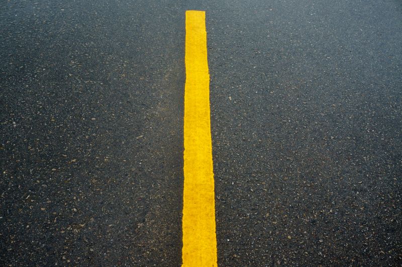 Asphalt Driveway with Clear Lines