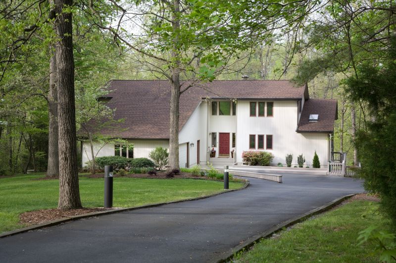 Residential Asphalt Driveway Entrance