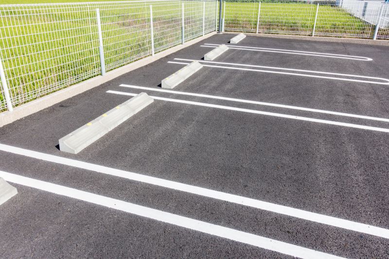 Asphalt Driveway with Clear Markings