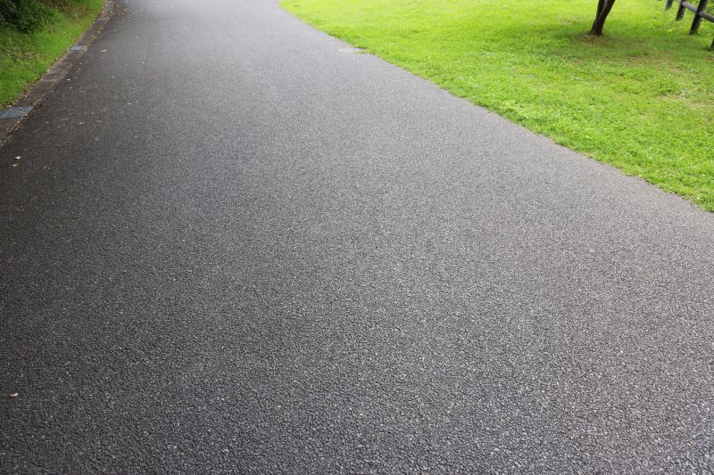 Asphalt Driveway with Curves